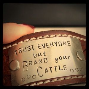 Custom western bracelet